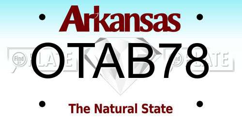OTAB78 Arkansas License Plate