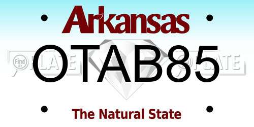 OTAB85 Arkansas License Plate