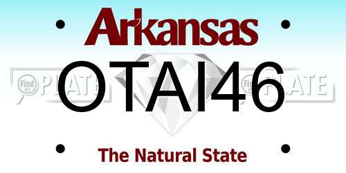 OTAI46 Arkansas License Plate