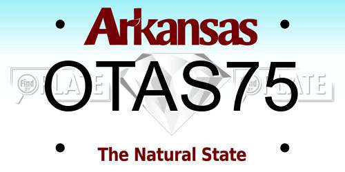 OTAS75 Arkansas License Plate
