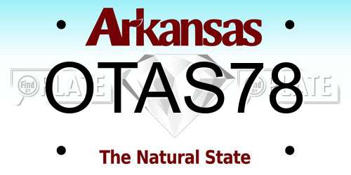 OTAS78 Arkansas License Plate