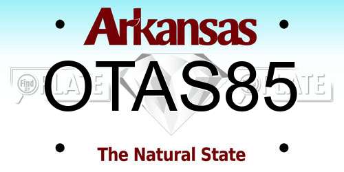 OTAS85 Arkansas License Plate