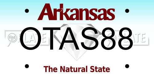 OTAS88 Arkansas License Plate