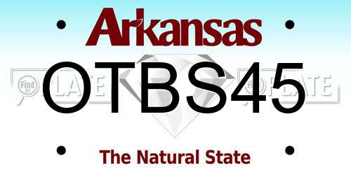 OTBS45 Arkansas License Plate