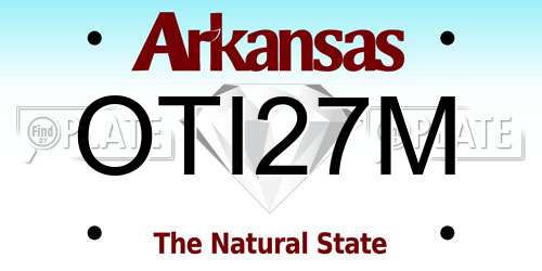 OTI27M Arkansas License Plate