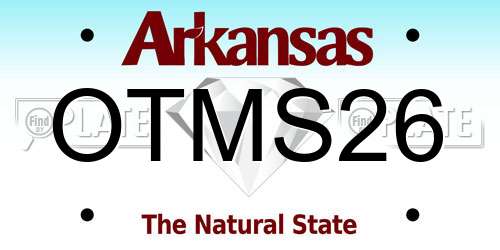 OTMS26 Arkansas License Plate