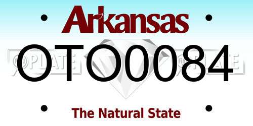 OTO0084 Arkansas License Plate