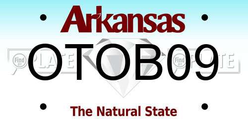 OTOB09 Arkansas License Plate