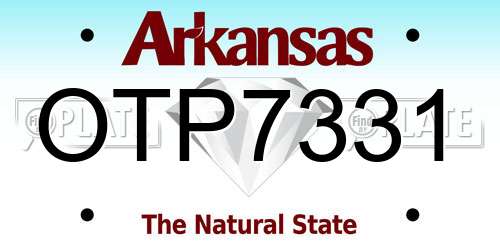 OTP7331 Arkansas License Plate