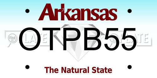 OTPB55 Arkansas License Plate