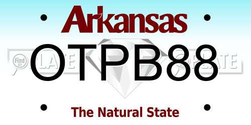 OTPB88 Arkansas License Plate