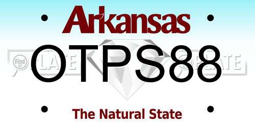 OTPS88 Arkansas License Plate