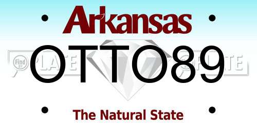 OTTO89 Arkansas License Plate