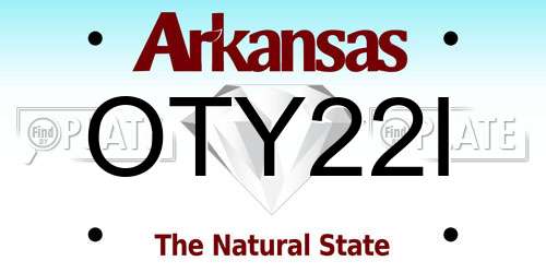 OTY22I Arkansas License Plate