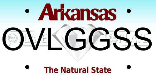 OVLGGSS Arkansas License Plate