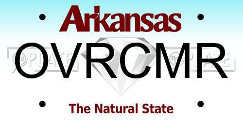 OVRCMR Arkansas License Plate