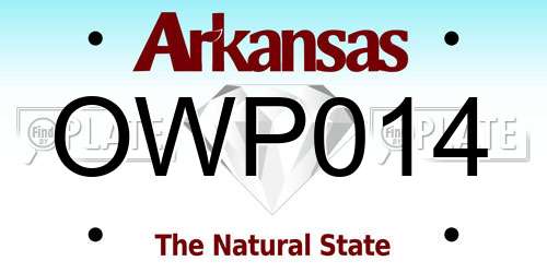OWP014 Arkansas License Plate