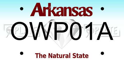 OWP01A Arkansas License Plate