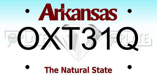 OXT31Q Arkansas License Plate