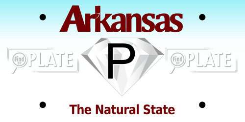 P Arkansas License Plate