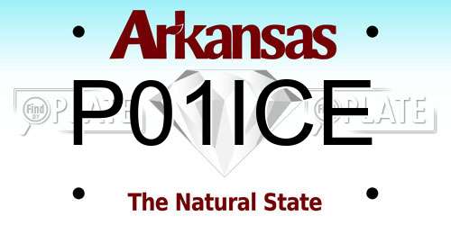 P01ICE Arkansas License Plate