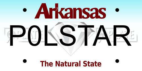 P0LSTAR Arkansas License Plate