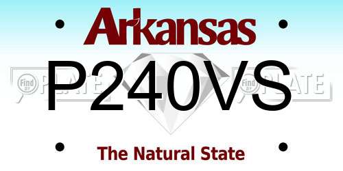 P240VS Arkansas License Plate