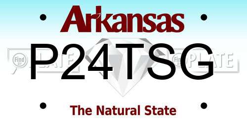 P24TSG Arkansas License Plate