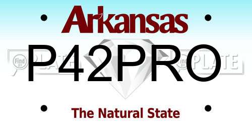 P42PRO Arkansas License Plate
