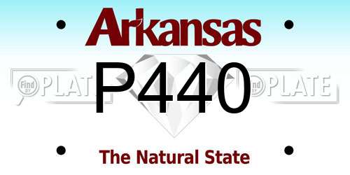P440 Arkansas License Plate
