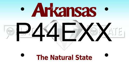 P44EXX Arkansas License Plate