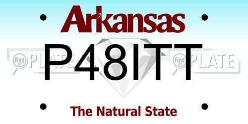 P48ITT Arkansas License Plate