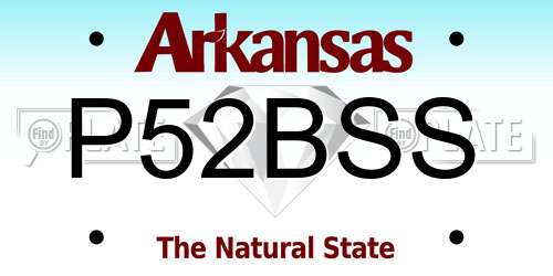 P52BSS Arkansas License Plate
