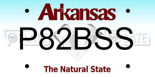 P82BSS Arkansas License Plate