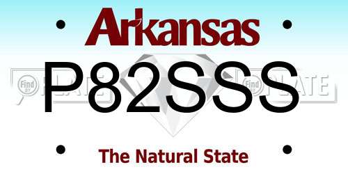 P82SSS Arkansas License Plate