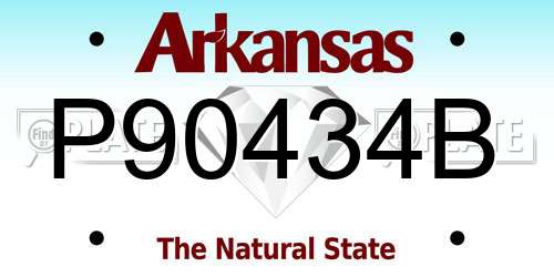 P90434B Arkansas License Plate