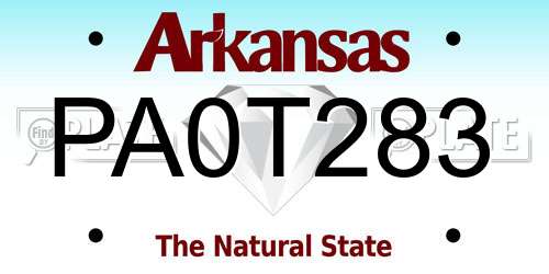 PA0T283 Arkansas License Plate