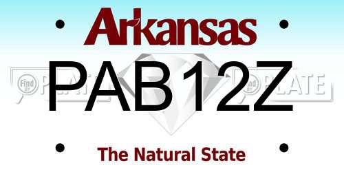 PAB12Z Arkansas License Plate