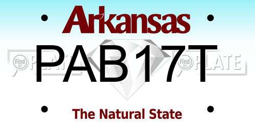 PAB17T Arkansas License Plate
