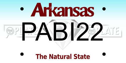 PABI22 Arkansas License Plate