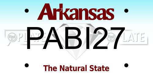 PABI27 Arkansas License Plate