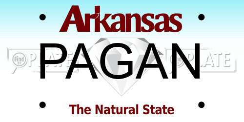 PAGAN Arkansas License Plate