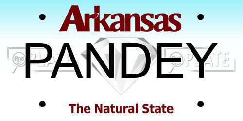 PANDEY Arkansas License Plate