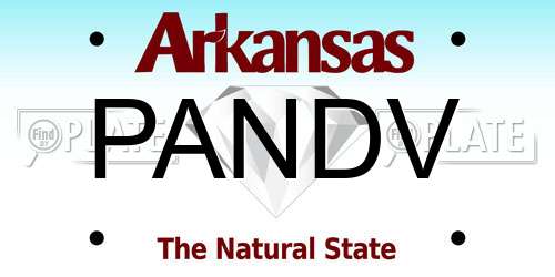 PANDV Arkansas License Plate