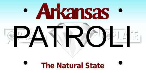 PATROLI Arkansas License Plate
