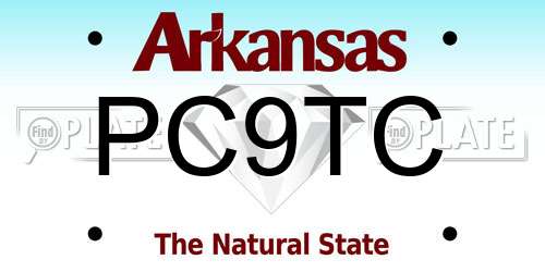 PC9TC Arkansas License Plate