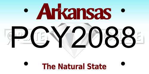 PCY2088 Arkansas License Plate