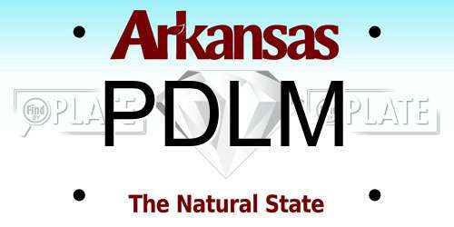 PDLM Arkansas License Plate