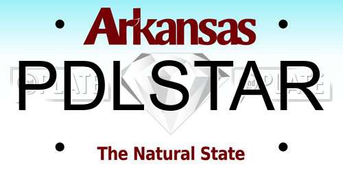 PDLSTAR Arkansas License Plate