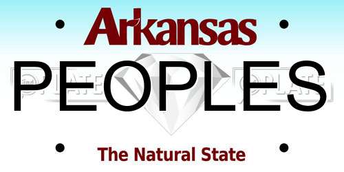 PEOPLES Arkansas License Plate